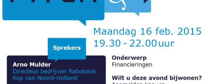 Kom naar onze Pitch en Info avond op maandag 16 februari a.s. Kom naar onze Pitch en Info avond op maandag 16 februari a.s.